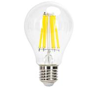 Glowster Bombilla LED de filamento A65 E27 18W, luz cálida, alta nergética, ideal para iluminación decorativa y ambiental.