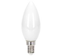 Glowster Bombilla LED de filamento C35 E14 4W, luz blanca, alta eficiencia energética, ideal para iluminación decorativa y ambiental.