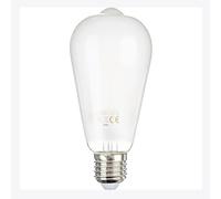 Glowster Bombilla LED de filamento ST64 E27 8W, luz blanca lechosa, ideal para iluminación decorativa y eficiente en hogares y negocios.