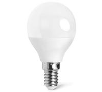 Glowster Bombilla LED G45 E14 6W, 470 lúmenes, 3000K blanco cálido, eficiente energéticamente, ideal para iluminación doméstica y decorativa.