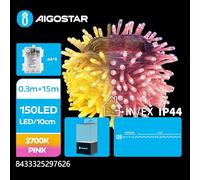 Glowster Cable de alimentación remoto para tira LED alto voltaje, 12V/24V, conector fácil, ideal para iluminación decorativa y proyectos eléctricos.