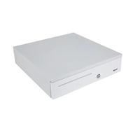 Glowster Cajón portamonedas 5 Compartimentos, Color Blanco, Ideal para organizar y almacenar Efectivo y Monedas en comercios.