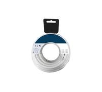 Glowster Carrete de manguera tubular H05VV-F 2 x 1.50 mm², 5 m, ideal para alimentación eléctrica y conexiones en espacios interiores.