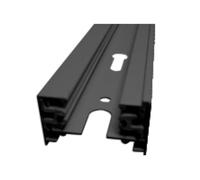 Glowster Carril de dos vías negro de 1 metro, ideal para crear soluciones de organización y diseño en espacios. Perfecto para estanterías, soportes y proyectos DIY. Funcionalidad y estilo en uno.