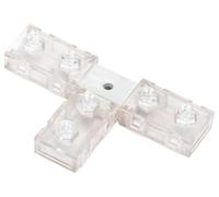 Glowster Conector T para Tira LED 10mm, circuito integrado, ideal para crear ramificaciones en sistemas de iluminación LED.