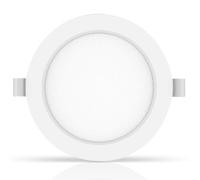 Glowster Downlight LED empotrable redondo 12W luz cálida, ideal para iluminación ambiental y decorativa en hogares y oficinas.