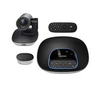 Glowster Equipo de videoconferencia Full HD con 4 micrófonos y Altavoz, Ideal para reuniones virtuales y colaboraciones en línea.