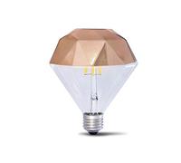 Glowster Lámpara decorativa LED E27 10W 2700K 360º 230V con filamento en cobre, ideal para ambientar espacios y crear una atmósfera acogedora.