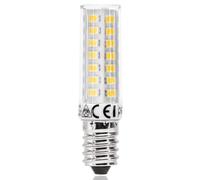 Glowster Lámpara LED E14 4.8W de alta eficiencia energética, luz cálida, ideal para iluminación de ambiente y ahorro en consumo eléctrico.