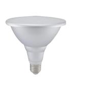 Glowster Lámpara LED PAR 38 E27 5W 100º 230V, color rojo, ideal para decoración y ambientación en interiores y exteriores.