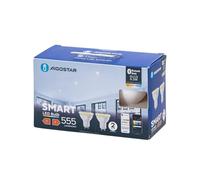 Glowster Luz LED Bluetooth MESH GU10 CCT 2 unidades, control remoto, ideal para iluminación regulable y ambientes personalizados.