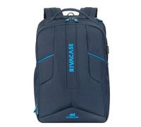 glowster Mochila Gaming 17.3" Eco, Color Azul, con Compartimentos múltiples, protección Acolchada, Ideal para Gamers y Transporte Seguro de Dispositivos.