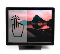 glowster Monitor LCD táctil XGA de 15", conexión USB, Ideal para Aplicaciones interactivas y como Punto de Venta.
