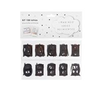 glowster Pack de 100 Letras clásicas Surtidas en Colores y Modelos para Cajas de Mensaje - Ideales para Decorar y comunicar.