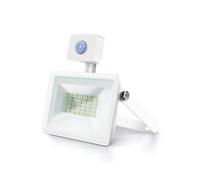 Glowster Proyector LED 30W 2700lm 6400K IP65 para iluminación exterior eficiente y duradera en jardines, patios y fachadas.