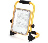 Glowster Proyector LED recargable 50W, alta luminosidad, portátil, batería integrada, ideal para presentaciones, cine en casa y eventos al aire libre.