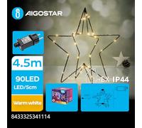 Glowster Regleta alemana Serie L de 3 vías con interruptor 5 m, 3G, 1,5 mm² negra