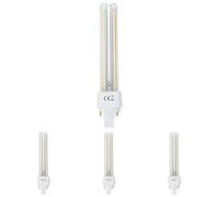 Glowster Tubo LED 2U 15W, alta eficiencia energética, luz brillante y duradera, ideal para iluminación en interiores y oficinas. (Paquete de 4)