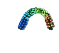 Glowster Vid de plástico iluminada de bajo voltaje, 2 m, RGBY - Ideal para decoraciones festivas y ambientación luminosa.