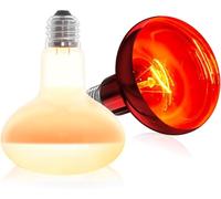 GlowUp Bombilla de Calor para Reptiles 100W, Regulable E27 R80 UV Basking Spot y Bombilla Infrarrojos Calor Combinadas, para Reptiles, Tortugas Terrestres, Lagartijas, Polluelos y Crías (2 Unidades)