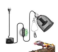 GlowUp Lámpara Térmica para Reptiles con temporizador, Lámpara para Tortuga con 1 Bombilla de Calor de Cerámica 75W para reptiles, tortugas, camaleones