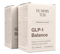 GLP-1 con Berberina, Cromo, Pimienta Negra y Morera Blanca - Metabolismo, Azúcar en Sangre - 120 Cápsulas Veganas para 60 Días - GLP 1 Balance de Tummy Tox