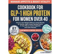 GLP-1 High Protein Cookbook for Women Over 40: How to Lose Weight Without Losing Muscle: 87 Gentle, High-Protein Recipes and a 21-Day Plan to Control Appetite and Calm Nausea.