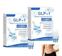 GLP-1 Pro Weight Loss Oral Solution, Advanced GLP 1 Drops, GLP 1 Weight Loss Drops,Natural Plant Extract for Men and Women (2PCS)