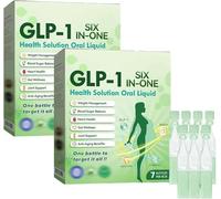GLP-1 Six-in-One Health Solution Oral Liquid, Advanced GLP-1 Oral Liquid, GLP1 Multi-Action Drops, Promote Intestinal Digestion, Firming Skin and Body Shaping Care for Women & Men (2)