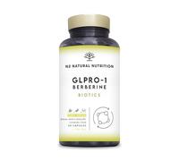 GLPRO-1. Berberina 600mg. Reducose + Probióticos. Apoya el control del apetito y los niveles de azúcar en la sangre. Vegano. 60 cápsulas. N2 Natural Nutrition