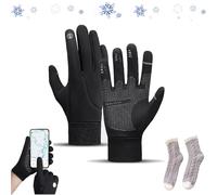 GLSAYZU Tozuor Thermal Gloves, Tozuor Gloves, Touchscreen Winter Thermal Warm Gloves Waterproof Cycling Running Driving Gloves (Large,01)