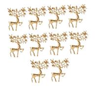 GLSTOY 10 Piezas Broches de Alfileres de Aleación Mate Dorada Accesorios de Moda para Ropa y Decoración de Solapas para Navidad y Femeninos