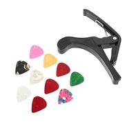 GLSTOY 1juego Capo De Guitarra Para Instrumentos De Cuerda Kit Portátil De Púas y Accesorio De Afinación Compatible Guitarra Clásica Eléctrica y Ukelele