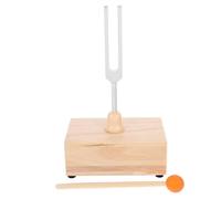 GLSTOY 1juego Diapasón Resonador De Madera Para Yoga y Incluye Martillo Frecuencia Herramienta De Sanación y Enseñanza De Sonido