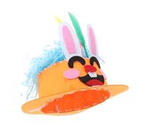 GLSTOY 1juego Kit De Sombrero De Pascua para Niño Niña Manualidades Creativas Pollitos y Huevos Accesorios De Fiesta para Celebraciones Materiales De No Tejida para Manualidades