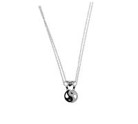 GLSTOY 1par Collares De Pareja Yin Yang Diseño Moderno y Delicado Colgante De Aleación Unisex Para Ocasiones Especiales y Uso Diario