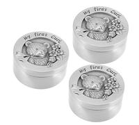 GLSTOY 3piezas Caja De Recuerdo Para Cabello Fetal Cofre De Almacenamiento De Cabello De Caja De Memoria Diseño Portátil y Atractivo Para Recién Nacidos