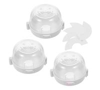 GLSTOY 3piezas De Perilla De Gas Para Protector Transparente De Seguridad Para Cocina Antiturnos Para Estufas y Hornos Resistente Altas Instalación
