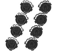 GLSTOY 4 Pares de Cierre de Clip para Visera de Casco de Plástico Negro, Accesorio Resistente y Fácil de Montar para Bloqueo del Escudo del Casco