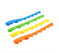 GLSTOY 4 Tiras Decorativas de Borde Ondulado Encaje Floral en Fieltro para Decoración de Esquinas en Aulas y Pizarras, Colores Variados y Diseño Único