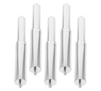 GLSTOY 5 Piezas de Varilla de Resorte para Portarrollos de Papel Higiénico de Plástico Color Plata Diseño Fácil de Reemplazar para Baño y Cocina