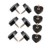 GLSTOY 5pares Tacones Altos Pinchos De Repuesto Tapones Para Reemplazar Tacones Tapones De Forma De Corazón Para Reparar Zapatos De Tacón