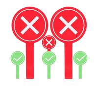 GLSTOY 6 Piezas de Paletas de Votación para Aula Multifuncionales de Espuma, Fáciles de Usar, Accesorios Portátiles para Juegos y Actividades Educativas en Varios Colores