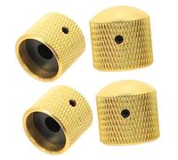 GLSTOY Accesorio Para Guitarra Eléctrica 4pcs Perillas De Volumen Capuchones Potenciómetros Durable y Anticorrosivos