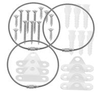 GLSTOY Anclajes Para Muebles Correas Antivuelco Para Muebles Niños Correas De Seguridad Ajustables Acero Inoxidable Casa Conjunto De 6 Piezas Blanco Medidas