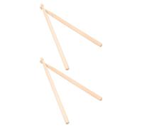 GLSTOY Baquetas de Arce Cortas para 295X14 MM 2 Pares 4 Piezas Palillos de Percusión Punta Redonda Accesorios para Batería y Práctica Musical Infantil