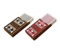 GLSTOY Baraja de Cartas Impermeables de PVC Rojo, Juego de Naipes de Plástico Gran Tamaño para Poker y Juegos de Mesa, Resistente al Desgaste, Adecuado para Fiestas y Entretenimiento