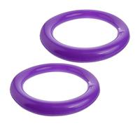 GLSTOY Base de Pelota de Yoga Inflable y Soporte para Balón de Pilates, Anillo Estabilizador Antideslizante, 2 Piezas para Ejercicios de Equilibrio y Fisioterapia