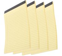 GLSTOY Bloc de Notas Legal Pequeño Líneas Horizontales, 4 Piezas A5, Papel sin Sangrado, para Planificación Diaria y Lecciones, Portátil para Estudiantes