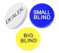 GLSTOY Botones de Fichas de Póquer Numeradas 3 Piezas para Bingo, Multifuncionales para Contar y Jugar, Accesorios de Fichas de Juego para Aficionados y Eventos